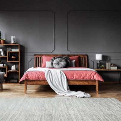 The Rug Seller Linnea LINN01 Stripe Abstract Rugs in Silver Grey