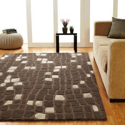 The Rug Seller Unique Matrix Wool Rugs in Brown Beige&nbsp;150x240cm