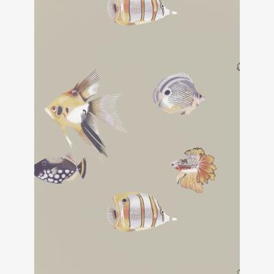 The Rug Seller Kamanu Wallpaper 111647 by Harlequin in Mandarin Fig&nbsp;Roll