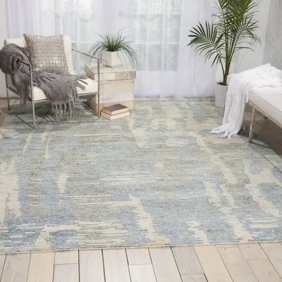 The Rug Seller Ellora Rugs ELL01 in Blue by Nourison&nbsp;297x419cm