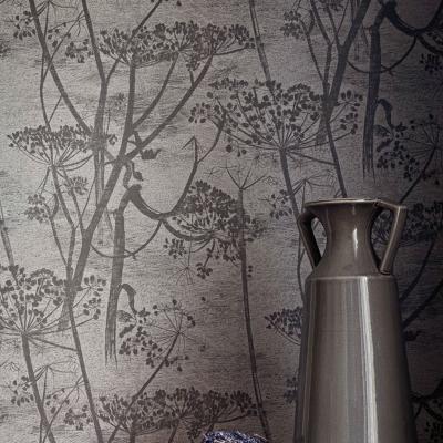 The Rug Seller Cow Parsley Wallpaper 8026 by Cole & Son in Charcoal GreyRoll