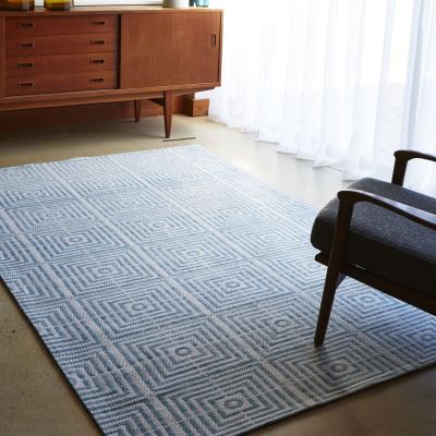 The Rug Seller Be Square Rugs BES02 Blue