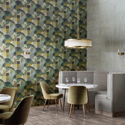 The Rug Seller Abstract 1928 Wallpaper 312887 by Zoffany in Antique Olivine&nbsp;Roll