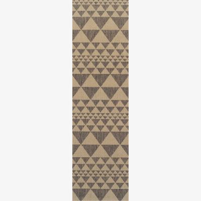 The Rug Seller Moda Prism Runners in Grey Brown&nbsp;60x180cm