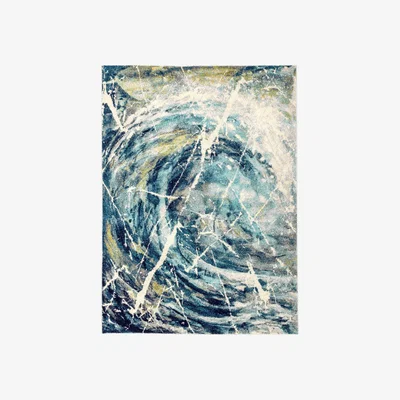 The Rug Seller Elssa Abstract Rugs By Concept Loom ELS05 in Blue Multi