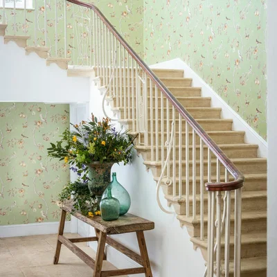 The Rug Seller Cashmere Paisley Wallpaper 216320 by Sanderson in Garden GreenRoll