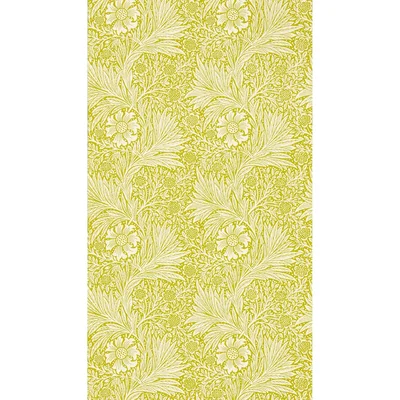 The Rug Seller Marigold Wallpaper 217092 by Morris & Co in Chartreuse Green&nbsp;Roll