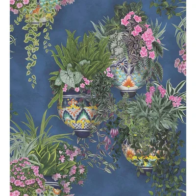 The Rug Seller Talavera Wallpaper 9026 by Cole & Son in Fuchsia PinkRoll