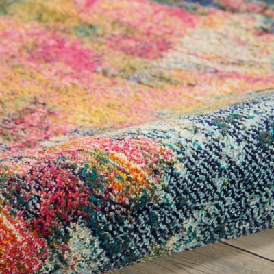 The Rug Seller Celestial Modern Abstract Circle Round Rugs CES09 Wave by Nourison&nbsp;121x121cm