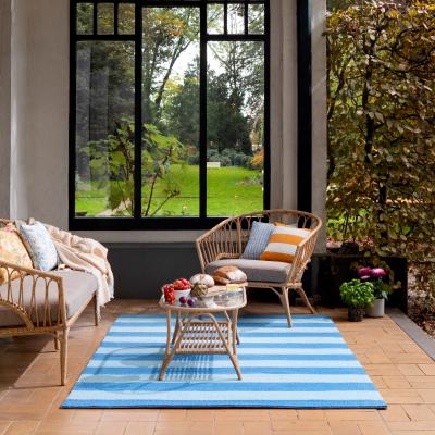 The Rug Seller Lille 480008 Indoor Outdoor Rug by Laura Ashley in Sky Blue&nbsp;200x280cm