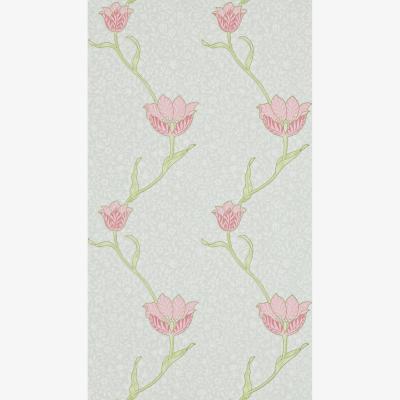 The Rug Seller Garden Tulip Wallpaper 210394 by Morris & Co in Porcelain Pink&nbsp;Roll