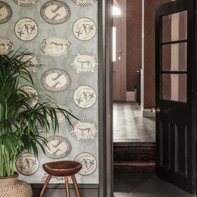 The Rug Seller Matrinah Wallpaper 4021 by Cole & Son in Old Olive GreenRoll
