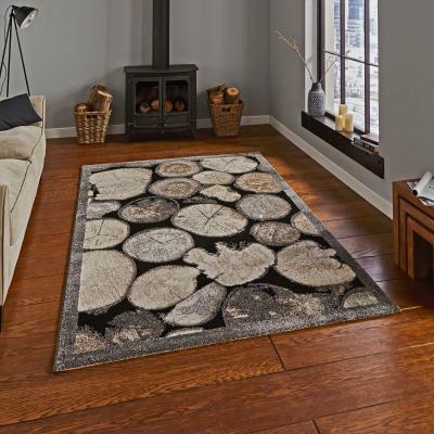 The Rug Seller Woodland Rugs 4626 in Cream and Grey160x220cm