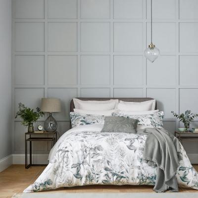 The Rug Seller King Protea Floral Bedding by Sanderson in Linen Grey&nbsp;200x200cm