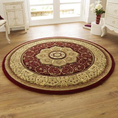 The Rug Seller Heritage 4400 Circular Rugs in Red&nbsp;150x150cm