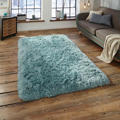 The Rug Seller Polar PL95 Shaggy Rugs in Light Blue&nbsp;120x170cm