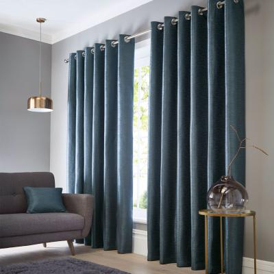 The Rug Seller Catalonia Jacquard Curtains By Clarke And Clarke in Ocean Blue&nbsp;117x229cm