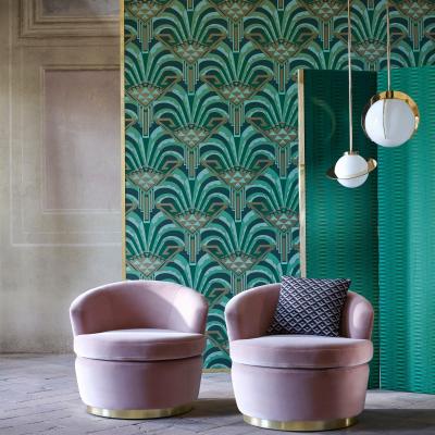 The Rug Seller Conway Wallpaper 312745 by Zoffany in Poison Green&nbsp;Roll