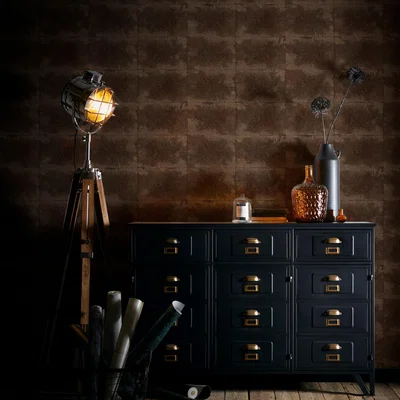 The Rug Seller Igneous Wallpaper W0151 01 by Clarke and Clarke in Bronze Brown&nbsp;Roll