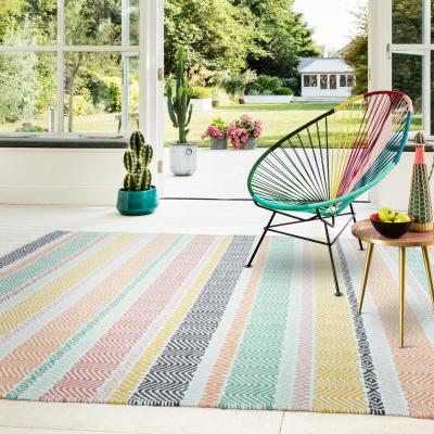 The Rug Seller Boardwalk Stripe Outdoor Rugs in Pastel Multi