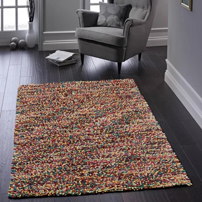 The Rug Seller Rocks Shaggy Multi-coloured Rugs in Multi