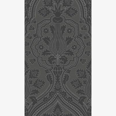 The Rug Seller Pugin Palace Flock Wallpaper 116 9035 by Cole & Son in Charcoal GreyRoll