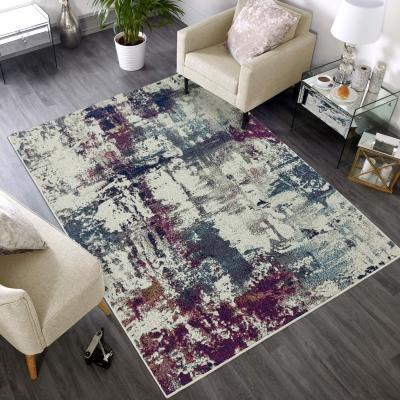 The Rug Seller Nova Abstract Rugs NV23 in Navy