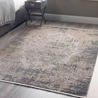 The Rug Seller Vintage Medallion Modern Fringe Rug in Multi