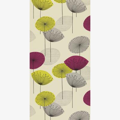 The Rug Seller Dandelion Clocks Wallpaper 102 by Sanderson in Blackcurrant Purple&nbsp;Roll