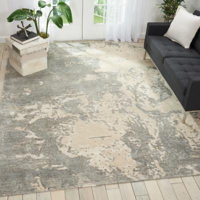 The Rug Seller Silk Shadows Rugs SHA17 in Sand&nbsp;236x297cm
