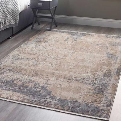 The Rug Seller Cosimo Distressed Modern Fringe Rug in Multi