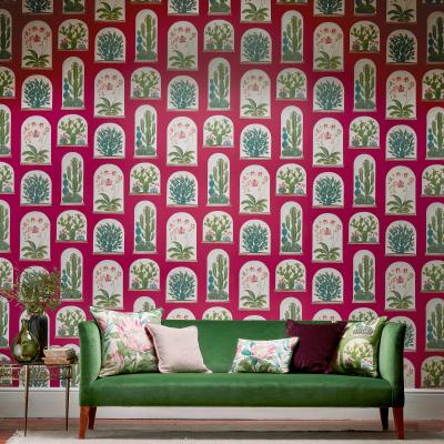The Rug Seller Terrariums Wallpaper 216657 by Sanderson in Rhodera Multi&nbsp;Roll