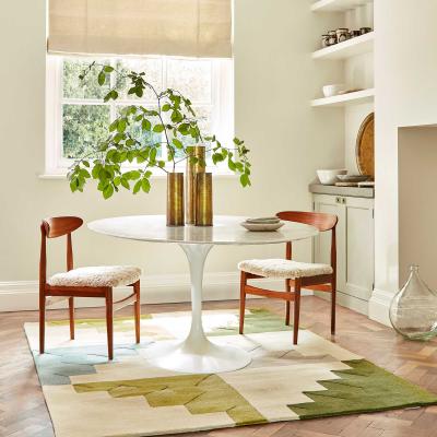 The Rug Seller Mehari Geometric Wool Rugs 140107 Lime by Harlequin