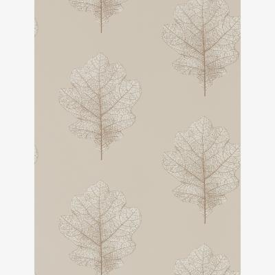 The Rug Seller Oak Filigree Wallpaper 215698 by Sanderson in Stone Gilver&nbsp;Roll