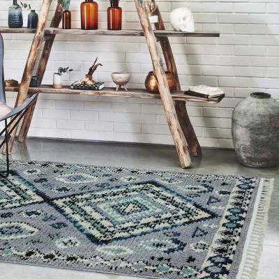 The Rug Seller Cyrus Ines Nomadic Boho Rugs in CY08 Blue