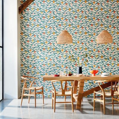 The Rug Seller Padukka Wallpaper 112217 by Scion in Twilight Blue&nbsp;Roll