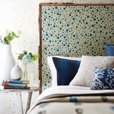 The Rug Seller Pecoso Wallpaper 111066 by Harlequin in Indigo Blue&nbsp;Roll