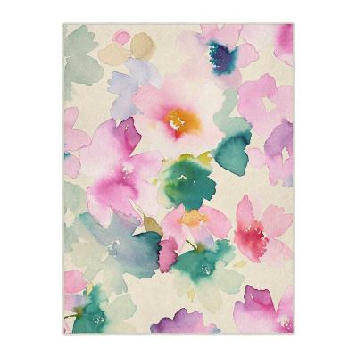 The Rug Seller Sanna 15902 Abstract Floral Paint Rug in Multi by Bluebellgray&nbsp;140x200cm
