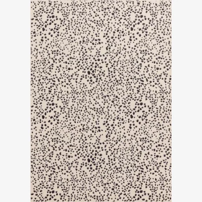 The Rug Seller Muse MU11 Abstract Spotty Woven Rugs in Black Cream