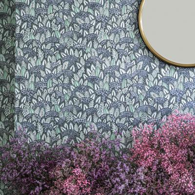 The Rug Seller Zulu Terrain Wallpaper 119 9039 by Cole & Son in Slate Duck EggRoll