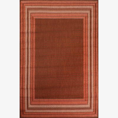 The Rug Seller Outdoor Border Rugs in Terracotta by Rugstyle