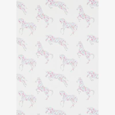 The Rug Seller Pretty Ponies Wallpaper 214036 by Sanderson in Pink Sky Blue&nbsp;Roll