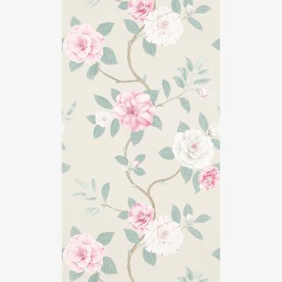 The Rug Seller Christabel Wallpaper 213376 by Sanderson in Rose Pewter Grey&nbsp;Roll