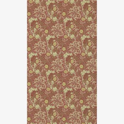 The Rug Seller Seaweed Wallpaper 214712 by Morris & Co in Red Gold Yellow&nbsp;Roll