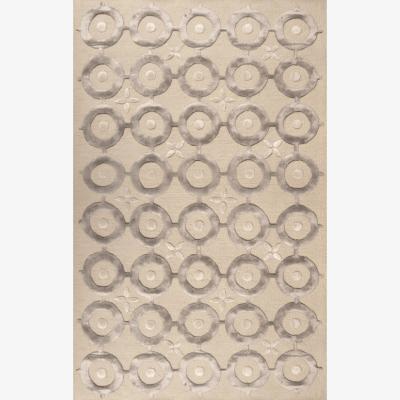 The Rug Seller Madoka Geometric Wool Rug By William Yeoward in Cloud Grey300x425cm