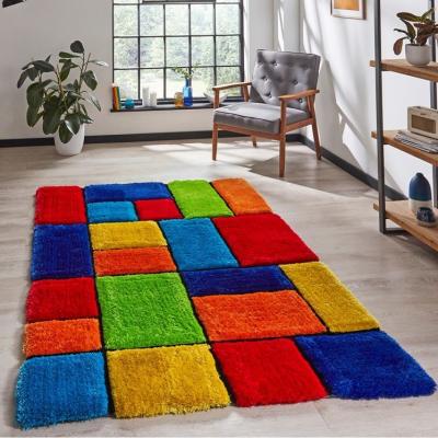 The Rug Seller Noble House Geometric Block Rugs 1517 Multi