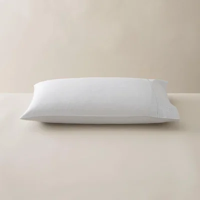 The Rug Seller Plain Dye Pillowcase by Ted Baker in Silver Grey&nbsp;74x48cm