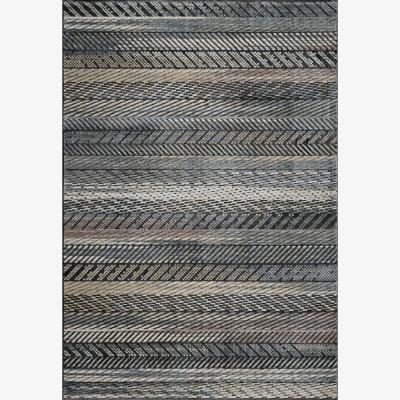 The Rug Seller Canyon Modern Abstract Print Rugs 52050 3535 in Black