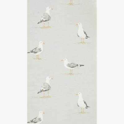 The Rug Seller Shore Birds Wallpaper 216565 by Sanderson in Gull GreyRoll