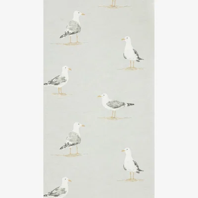 The Rug Seller Shore Birds Wallpaper 216565 by Sanderson in Gull GreyRoll